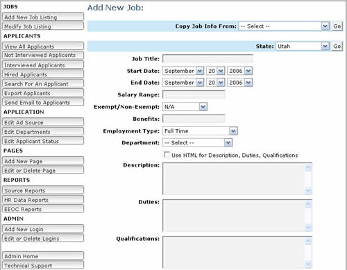 iApplicants&trade; Screenshot